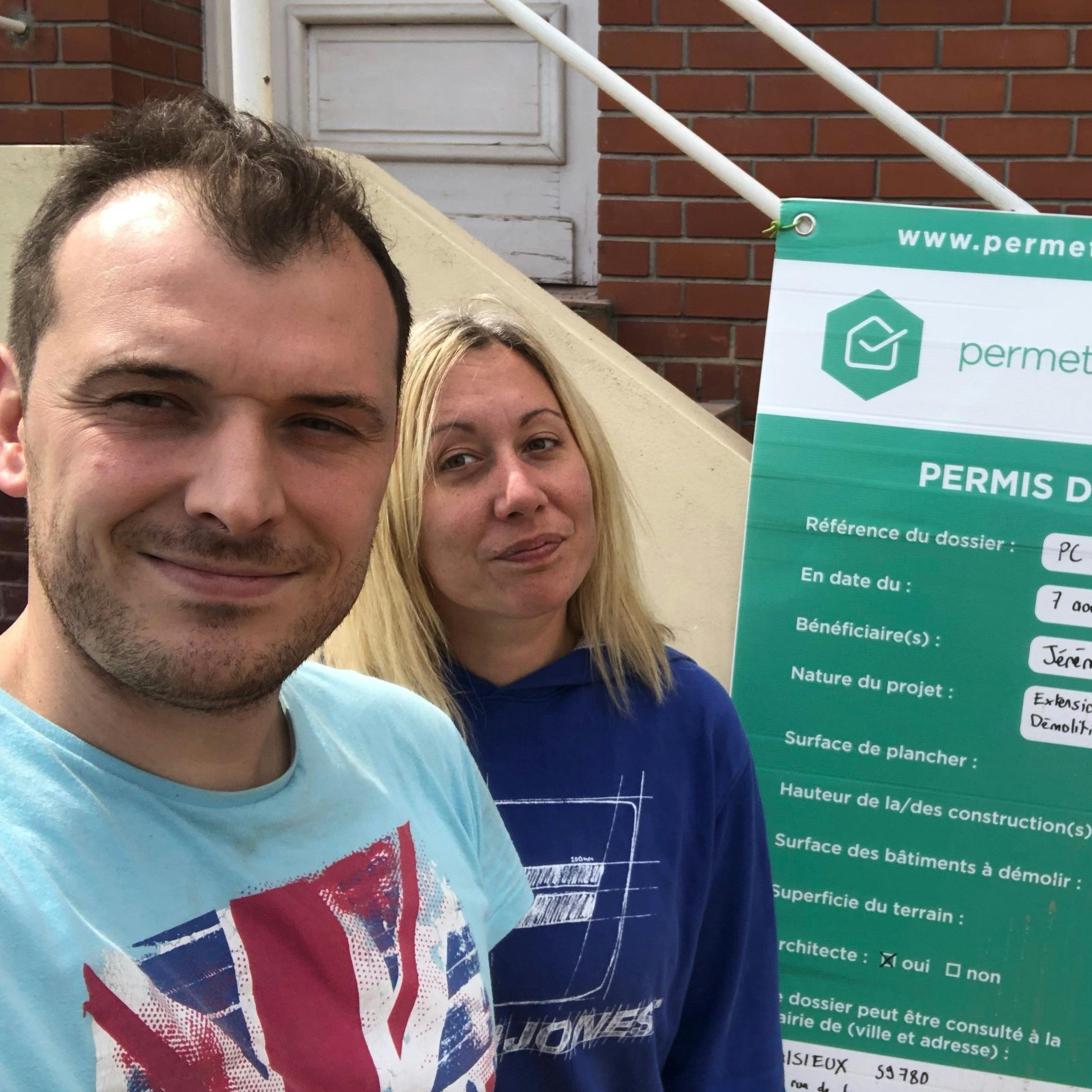 Jérémie et Noémie obtiennent le permis de construire de leur extension à Baisieux