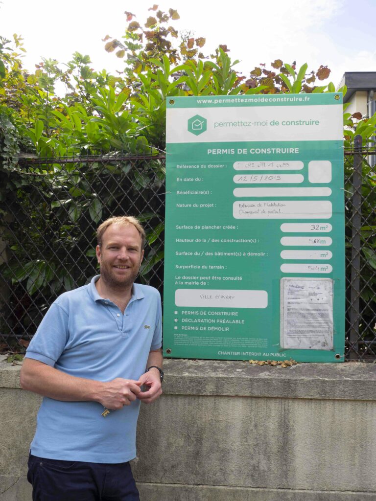 Christophe obtient la déclaration de travaux pour son extension à Ville-d’Avray