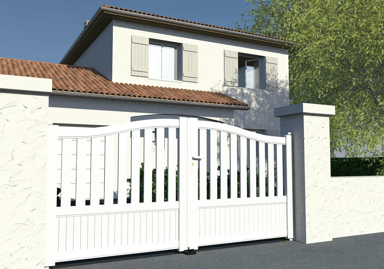 Un portail en PVC pour un rendu esthétique et pour tous budgets !